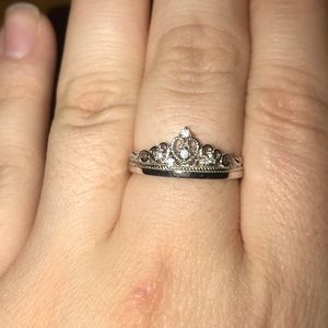 Sterling Silver & Cubic Zirconia Princess Ring